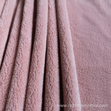 100% Polyester Solid Coral Minky Fleece Fabric